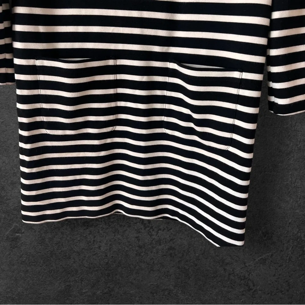 Kate Spade Broome Street Stripe Everyday Shift Dress Black Size XS
